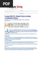 Download Latest IRCTC Tatkal Trick to Book Confirmed Ticket by sudasandeep SN80750414 doc pdf