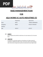 Guideline For Prevention of Haze | PDF | Occupational Safety And Health ...