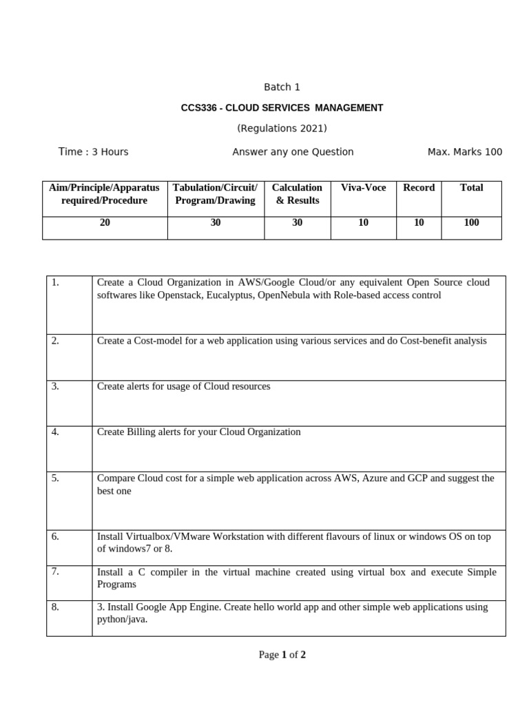 Ccs336 set1 pdf cloud computing virtual machine