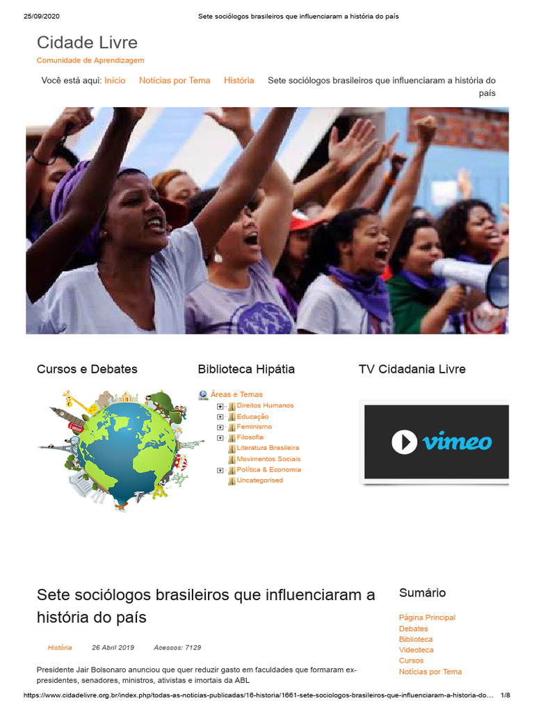 Sete Sociólogos que Moldaram o Brasil | PDF | Sociologia | Brasil