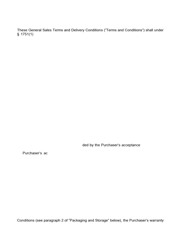 General Conditions - EN - 0 | PDF | Invoice | Civil Law (Legal System)
