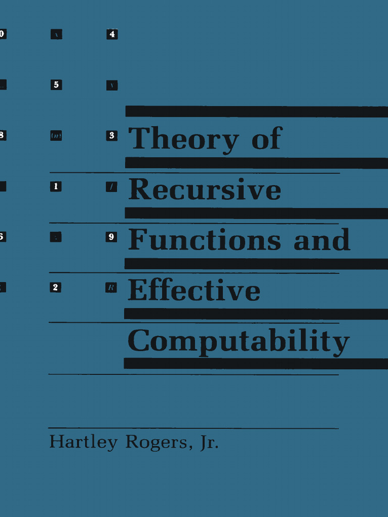 Vdoc - Pub Theory of Recursive Functions and Effective Computability | PDF