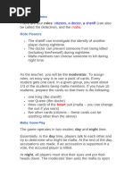 Mafia Game Mechanics Overview | PDF