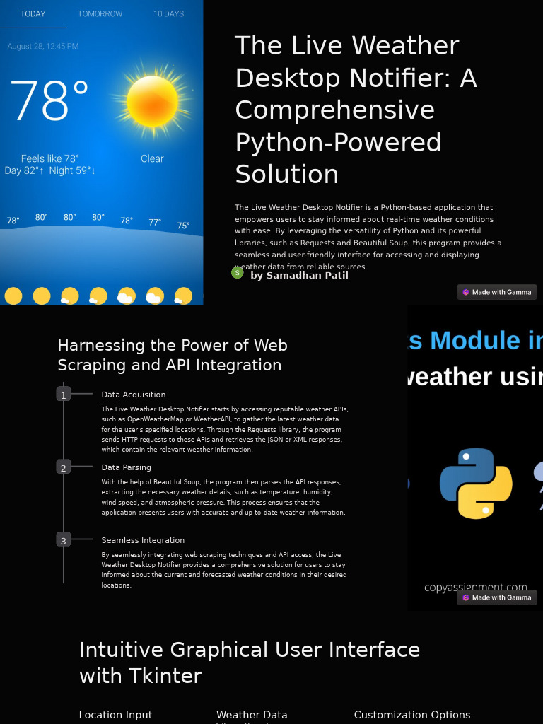 Python Weather Desktop Notifier | PDF | Weather | Desktop Environment