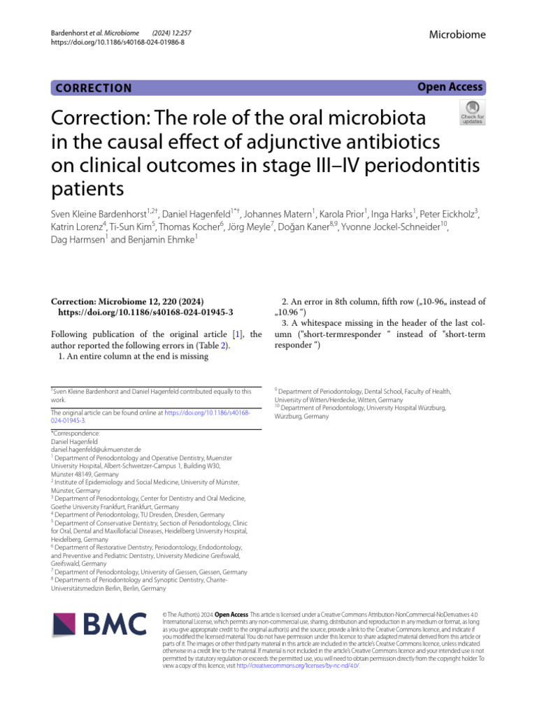 s40168-024-01986-8 | PDF | Periodontology | Dentistry
