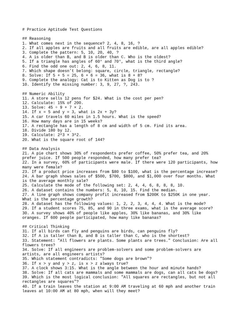 100_practice_questions | PDF | Triangle | Area