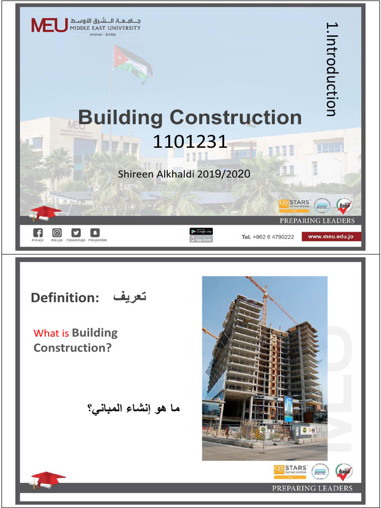 01_building Construction Lecture1introduction | PDF | Environment ...