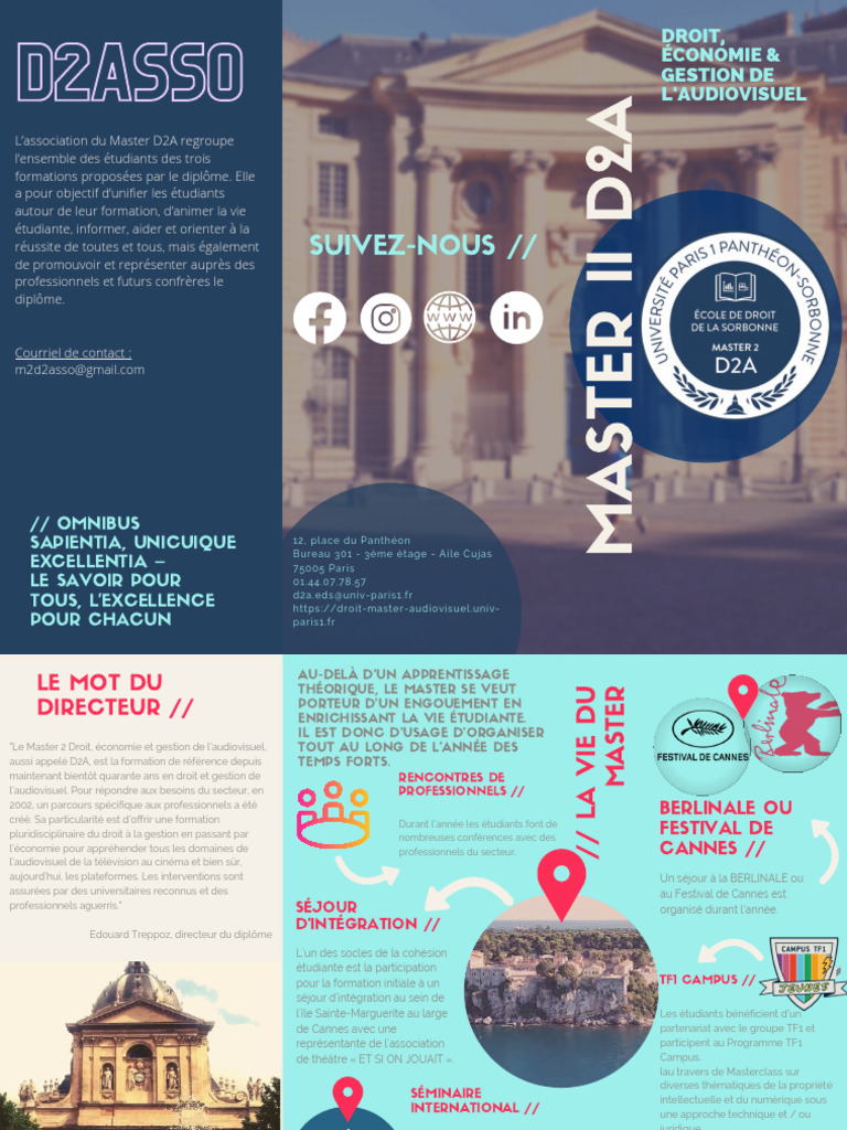 Master D2A : Droit et Gestion Audiovisuel | PDF