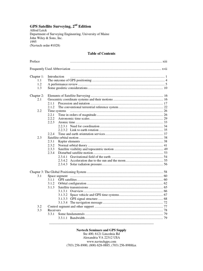 GPS Satellite Surveying Overview | PDF | Global Positioning System ...