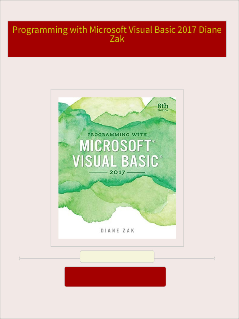 2392Where can buy Programming with Microsoft Visual Basic 2017 Diane ...