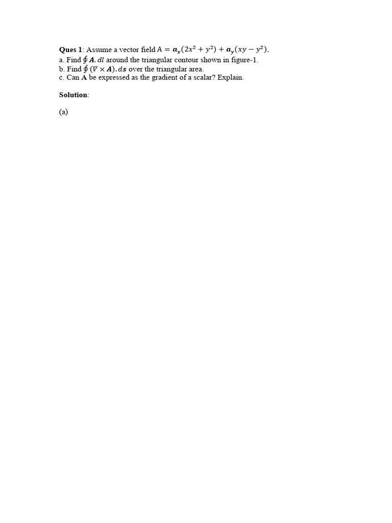 Vector Field Analysis for Engineers | PDF