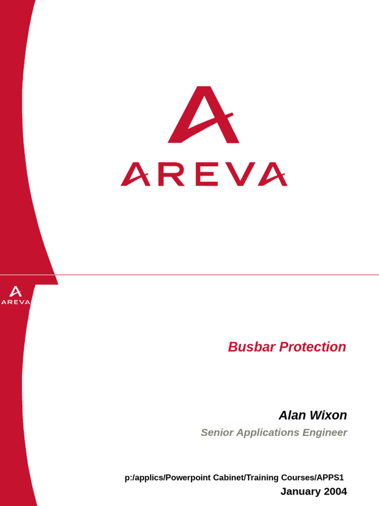 Busbar Protection Areva Compress | PDF | Relay | Electrical Equipment