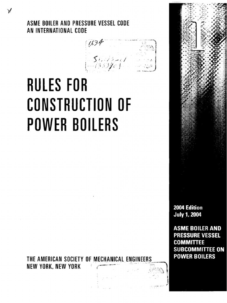 Asme Bpvc.i 2004 | PDF