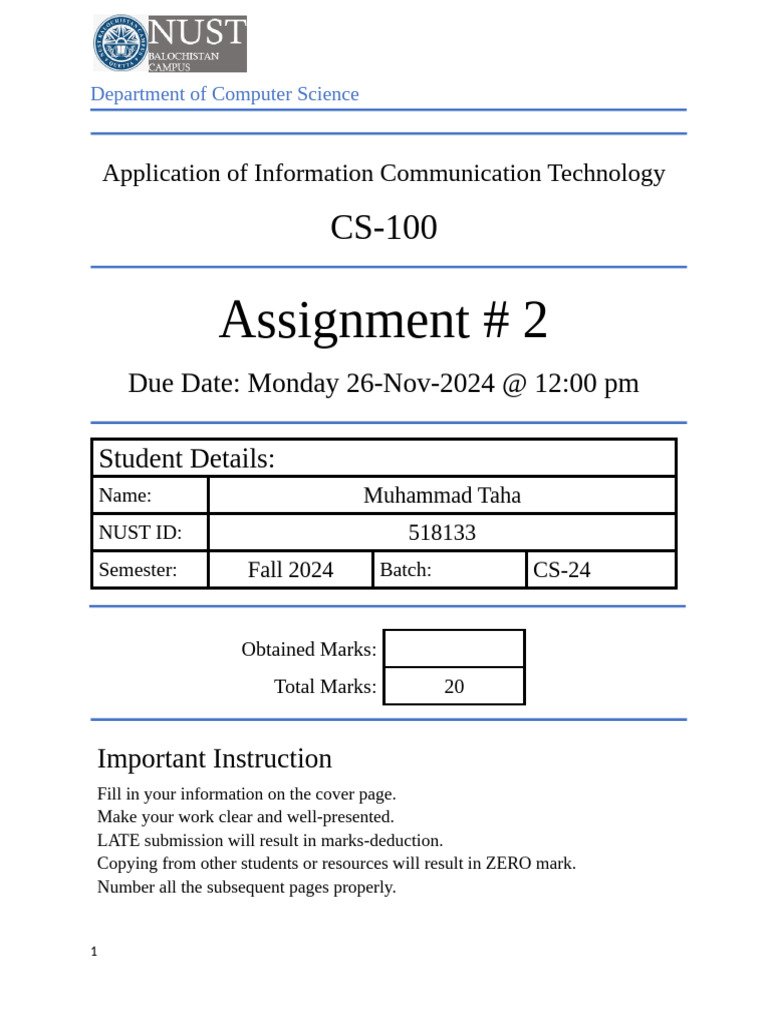 Assignment 02 Application of ICT | PDF | No Sql | Databases