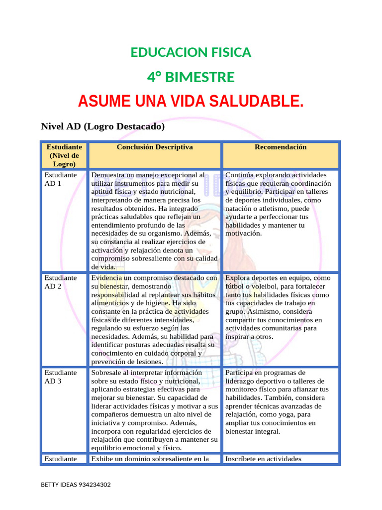 Actividades para una Vida Saludable en 6° | PDF | Dieta | Deportes