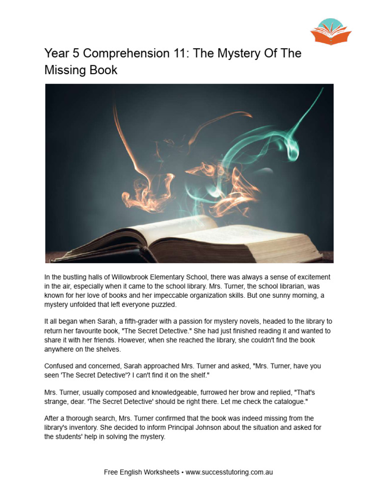 Willowbrook's Missing Book Mystery | PDF