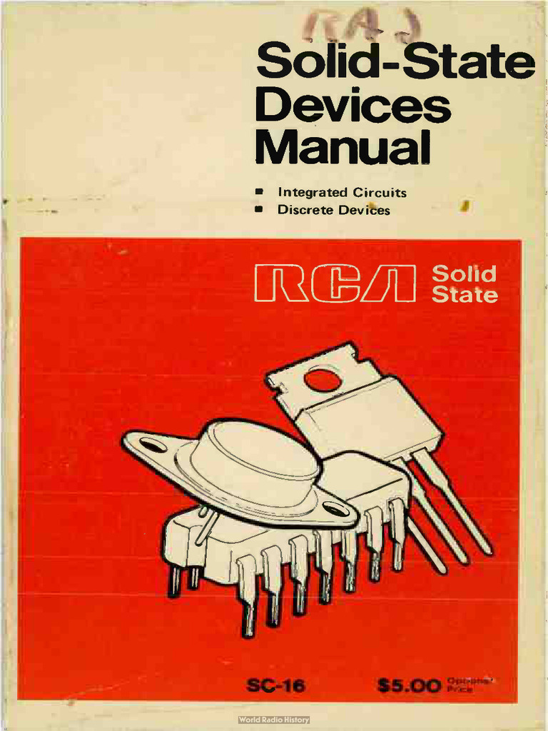 RCA Solid State Devices Manual SC 16 1975 | PDF | Field Effect ...