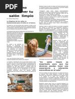 Mantén limpio y ordenado el aula | PDF | Método de enseñanza | Salón de ...