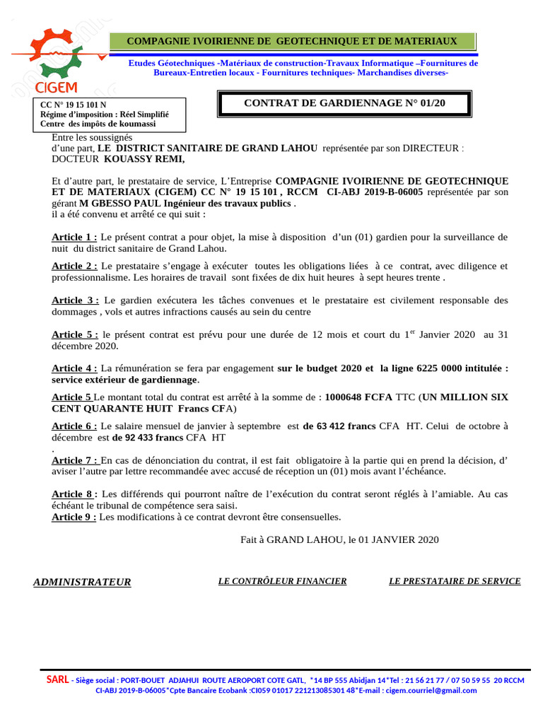 contrat-de-gardiennage-pdf