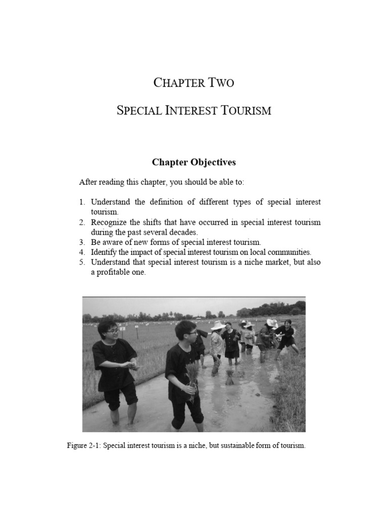 Lecture 4-5-Special Interest Tourism | PDF | Tourism | Marketing