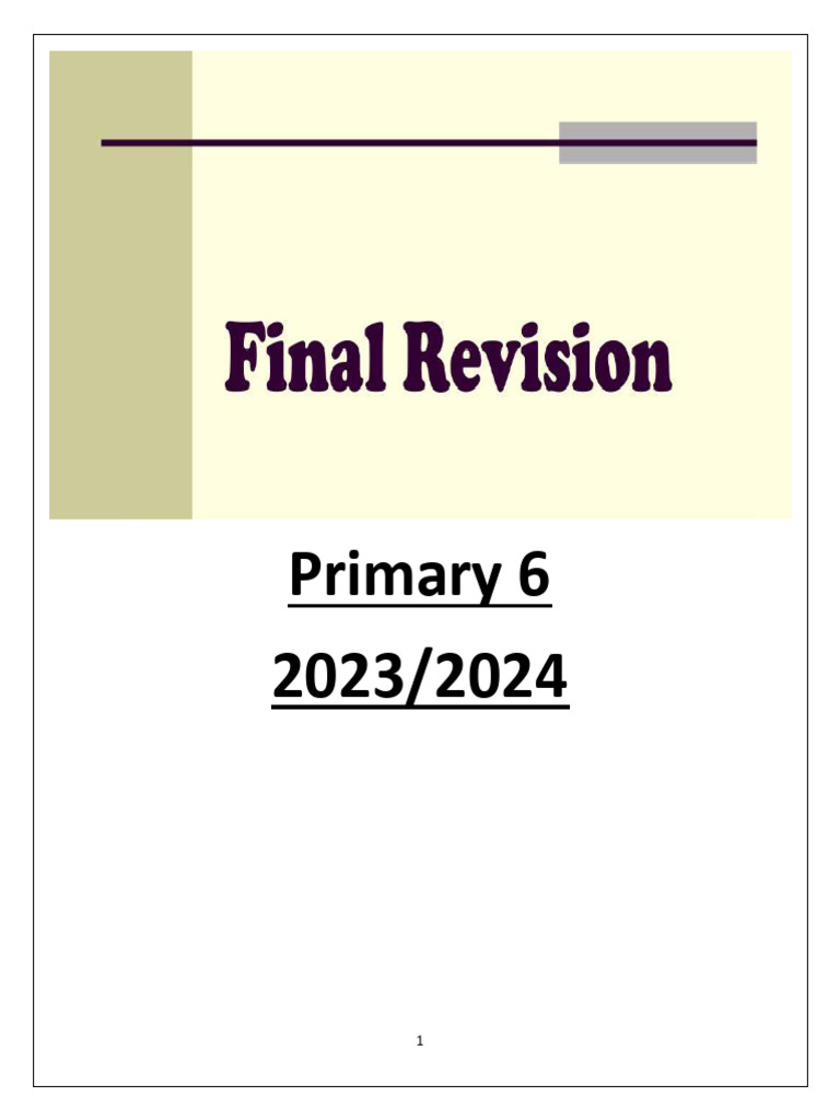 Final Revision 2 (2024) | PDF