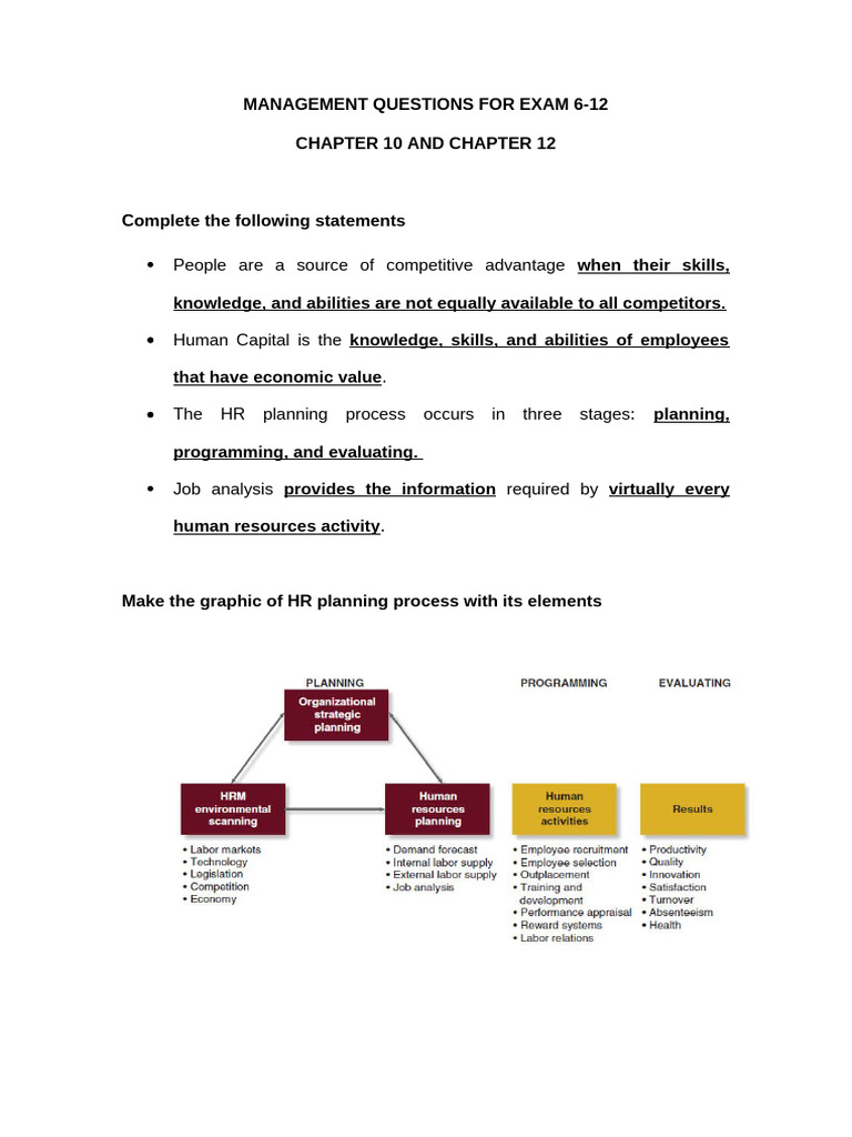Management Questions 6-12 | PDF | Leadership | Performance Appraisal
