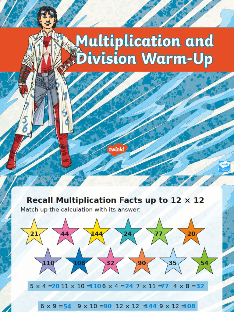 Multiplication and Division Practice Guide | PDF | Multiplication | Foods
