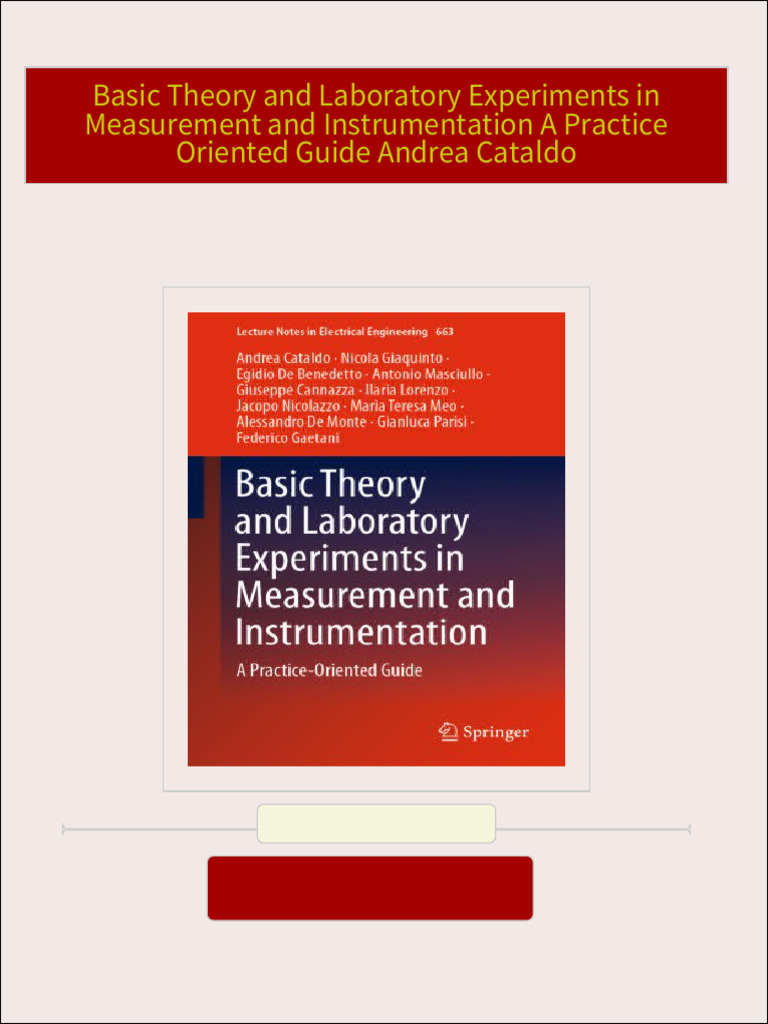 Basic theory and laboratory experiments in measurement and