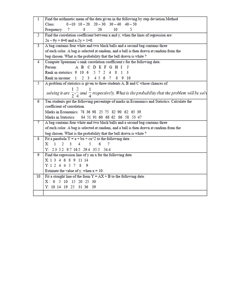 Statistical Analysis and Calculations Guide | PDF | Linear Regression ...
