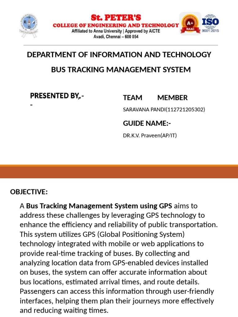 Online Bus Tracking System Overview | PDF | Computer Network | Routing