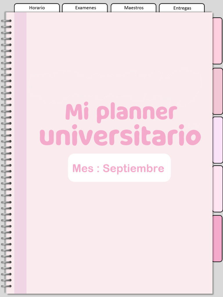 Mi Planner Rosa Uni | PDF