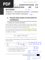 Concentration en quantité de matière | PDF | Concentration molaire | Chimie