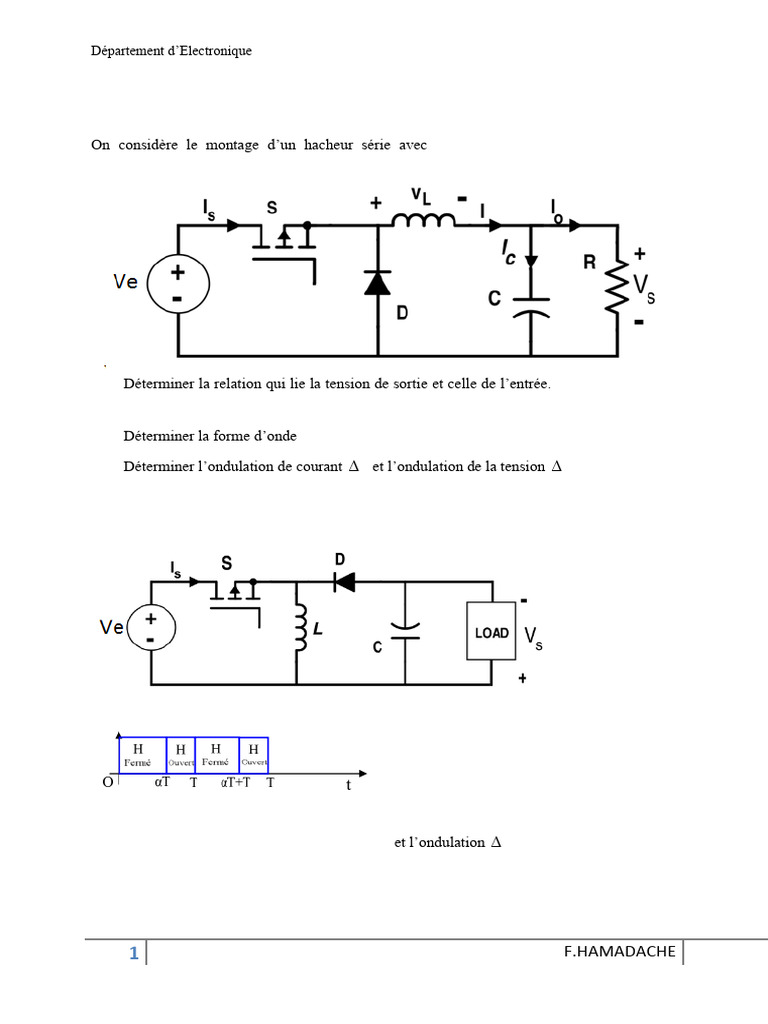 TD Electronique de Puissance L3 | PDF