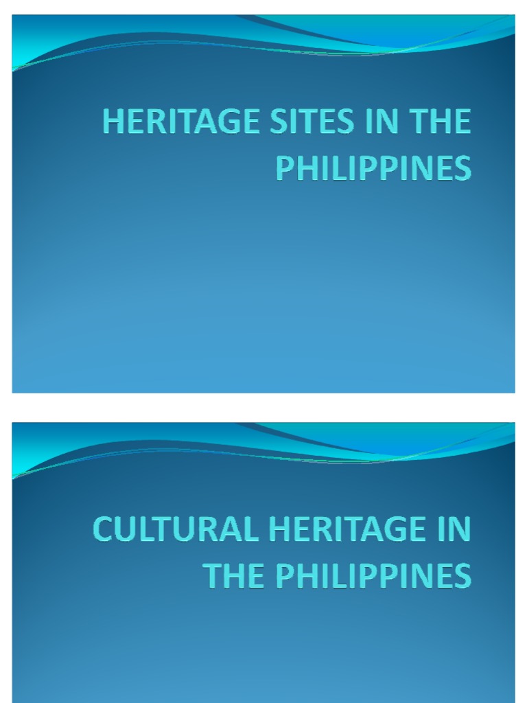 Heritage Sites in The Philippines | PDF