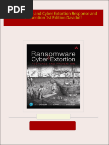 Ransomware and Cyber Extortion Response and Prevention 1st Edition Davidoff All Chapters Instant Download