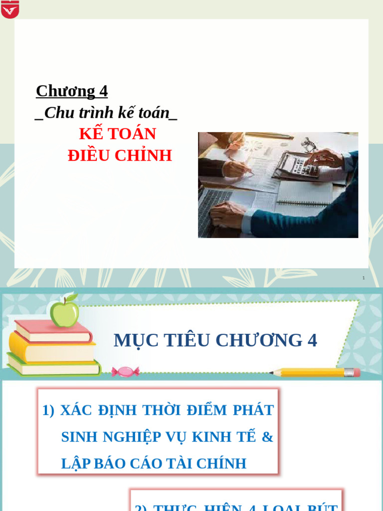 Chương 4 - Chu Trình Kế Toán (Bút Toán Điều Chỉnh) | PDF