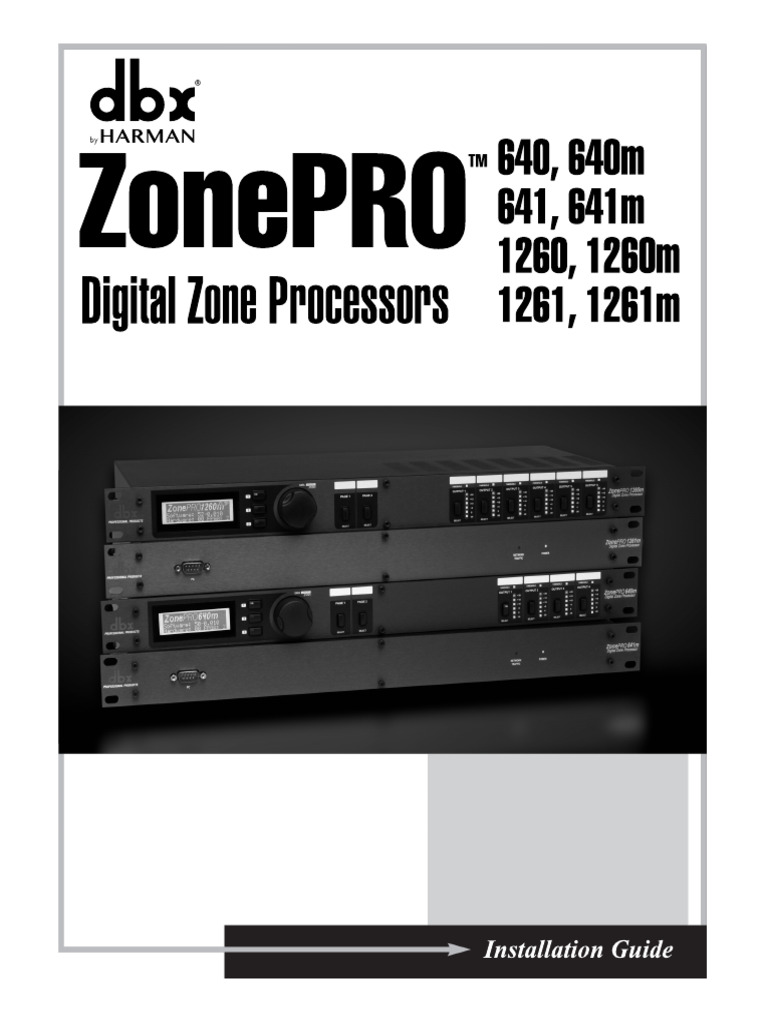 ZonePRO Install Guide 5059565-A Original | PDF | Microphone | Usb