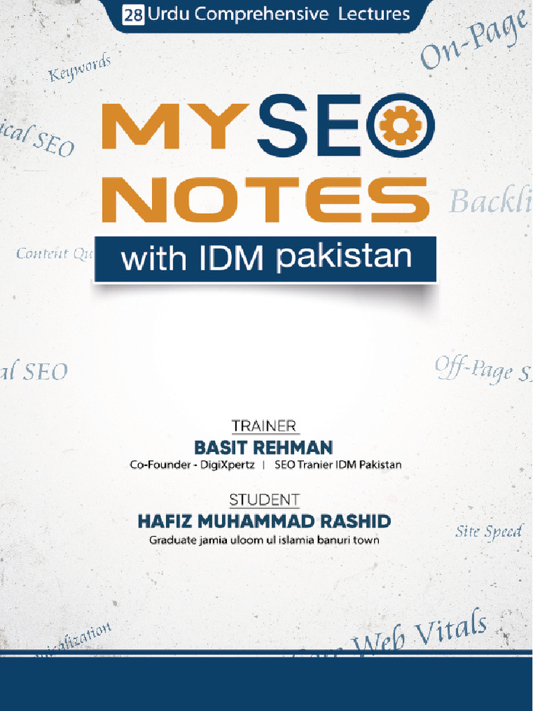 SEO Notes With IDM Pakistan Ebook | PDF