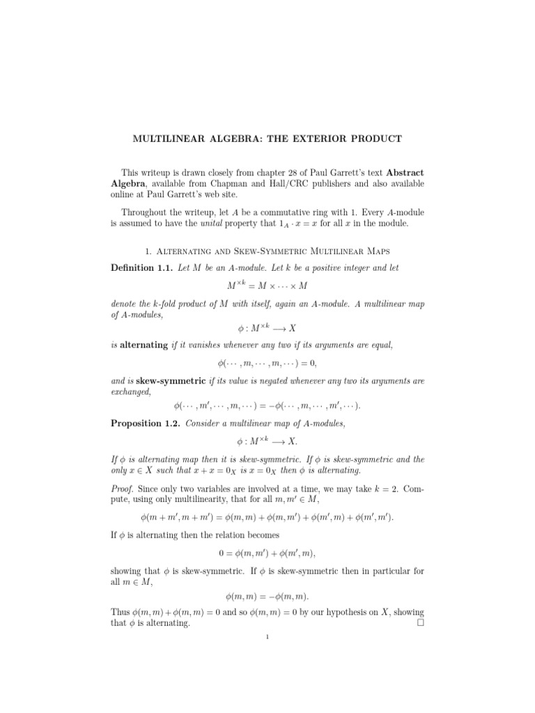 27 Exterior | PDF | Mathematical Concepts | Mathematical Physics