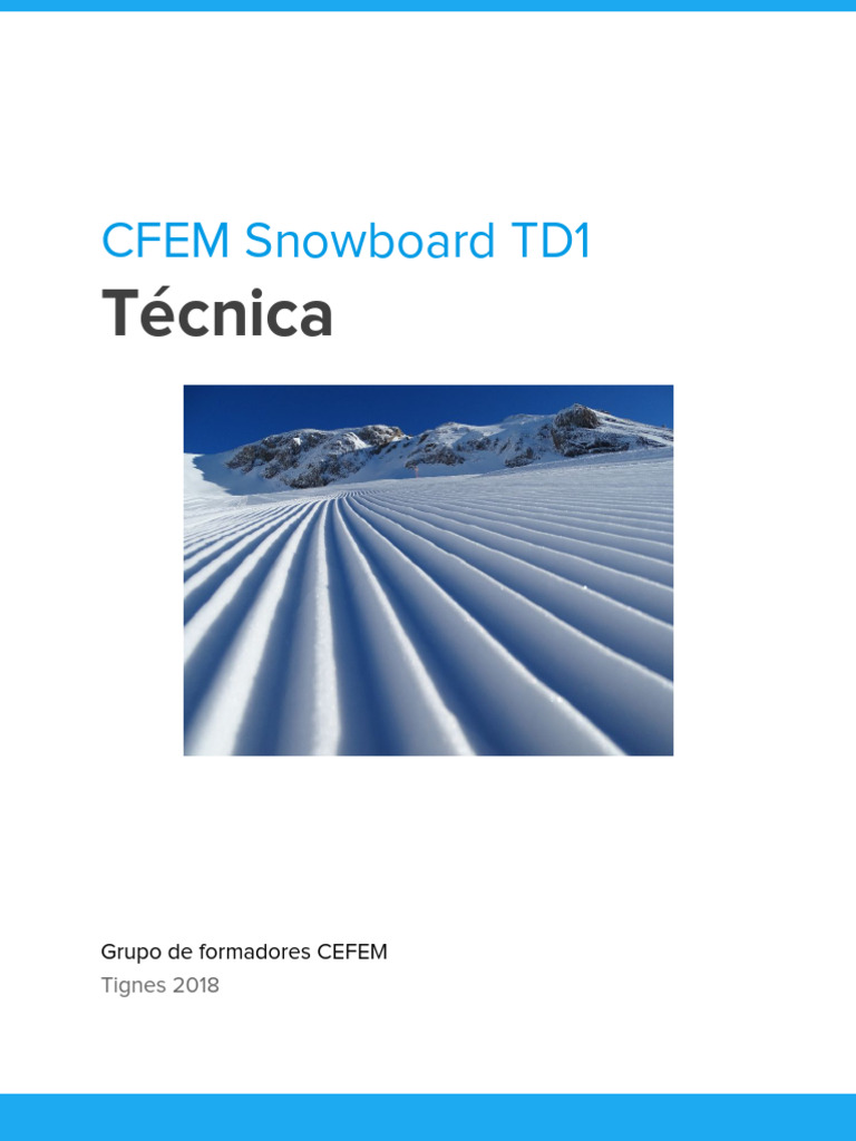 Td1 Snowboard Técnica | PDF | Planificación