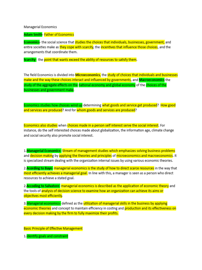 Managerial Economics | PDF | Demand | Demand Curve