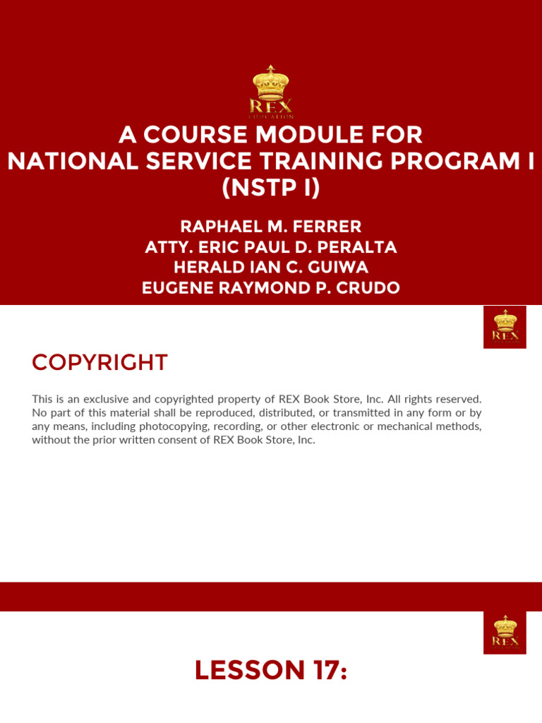 NSTP Lesson 17 1 | PDF | Learning | Cognition
