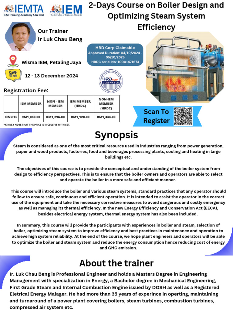 Boiler Safety and Efficiency Course | PDF | Boiler | Steam