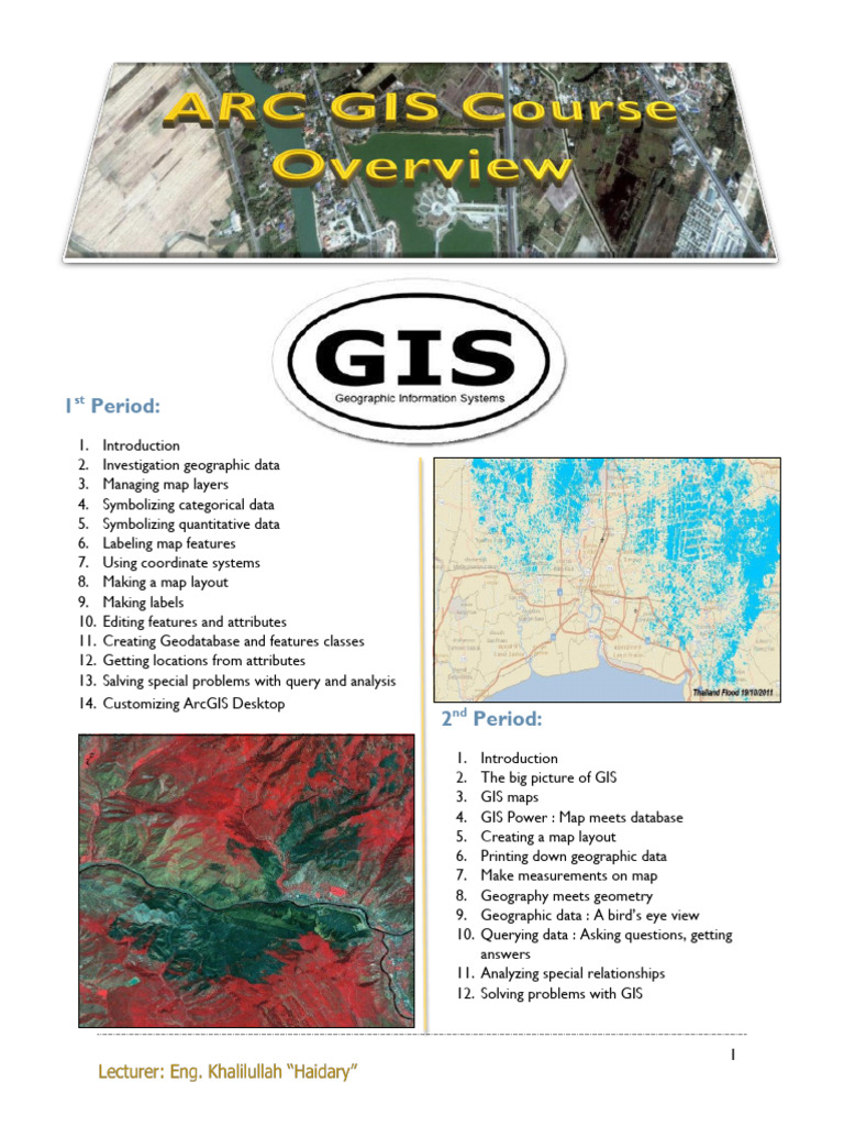 ArcGIS Course Overview and Applications | PDF | Arc Gis | Geographic ...