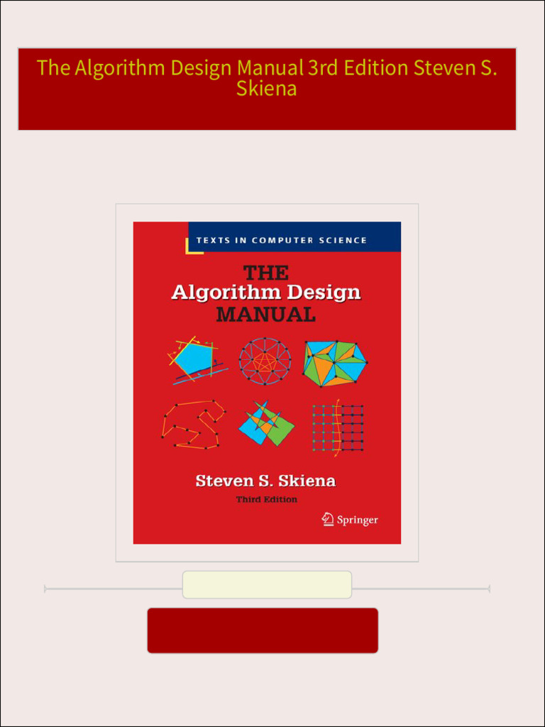 Complete Download The Algorithm Design Manual 3rd Edition Steven S ...
