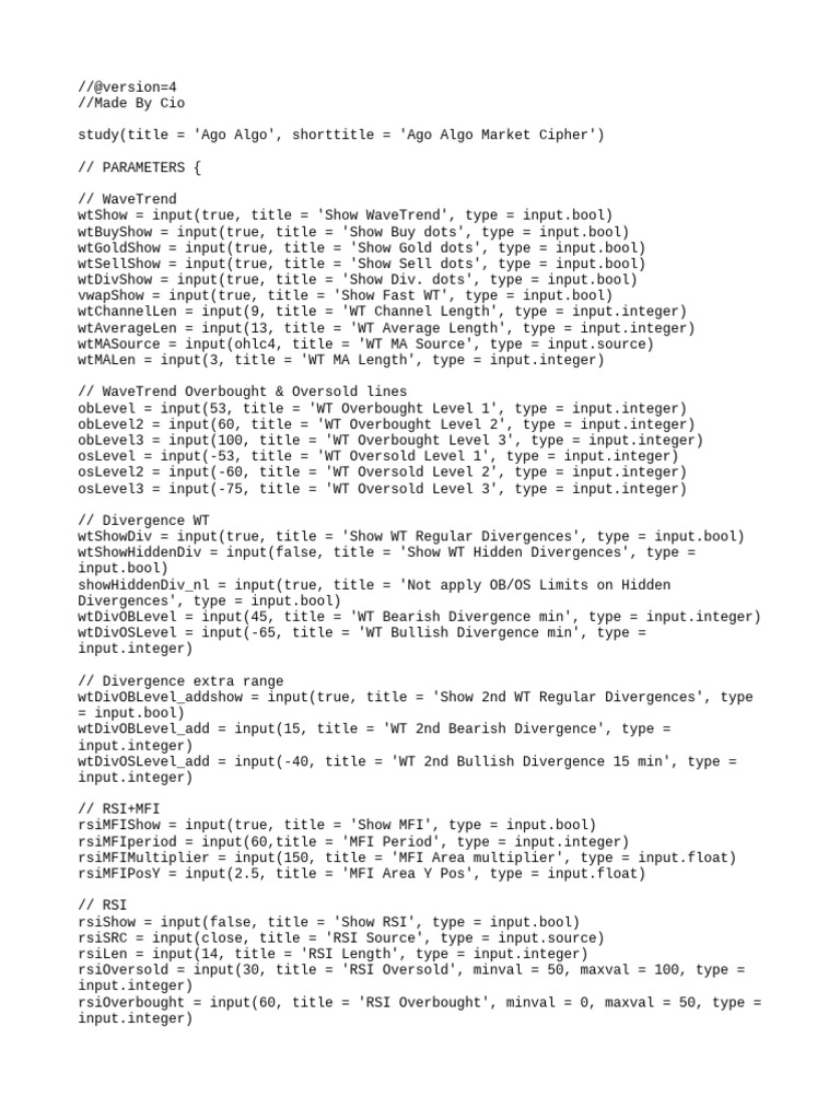 Ago Algo Market Cipher | PDF | Technical Analysis | Economic Forecasting