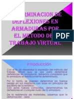 Deflexiones de Las Armaduras Por El Metodo Del Trabajo Virtual