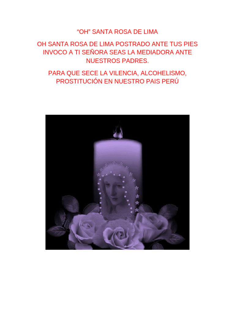 Santa Rosa de Lima | PDF