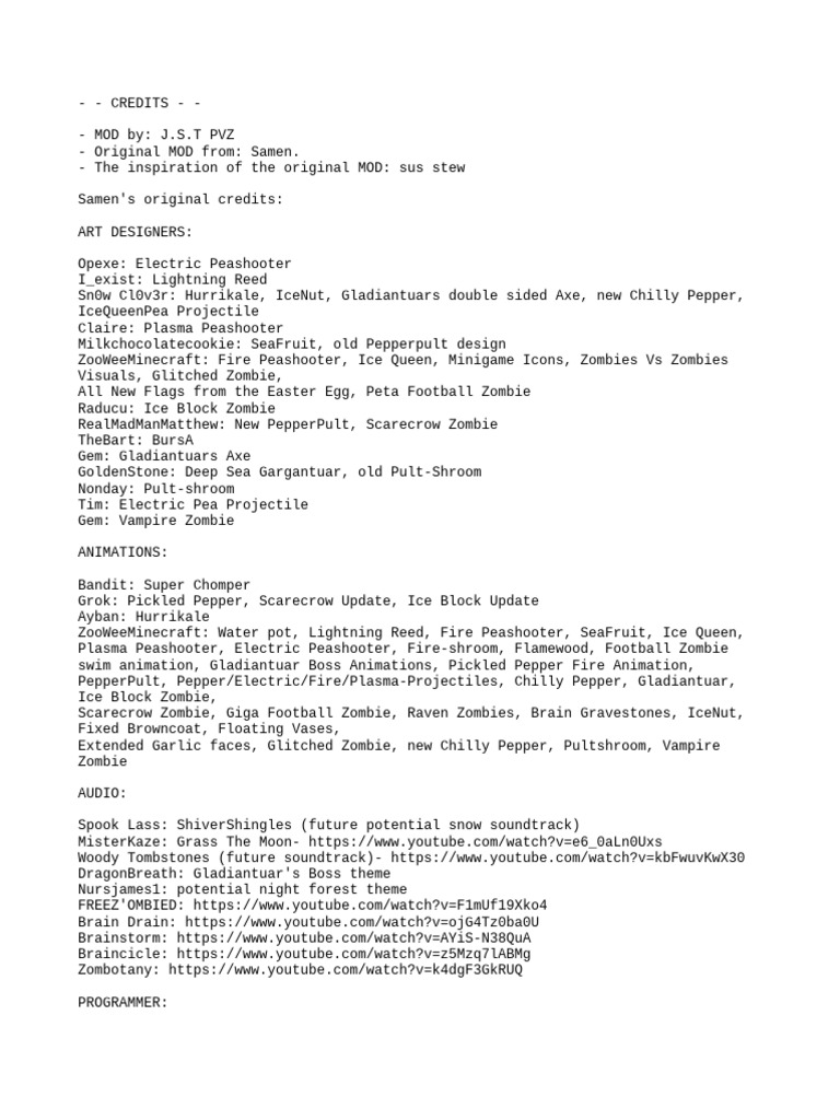 Credits | PDF