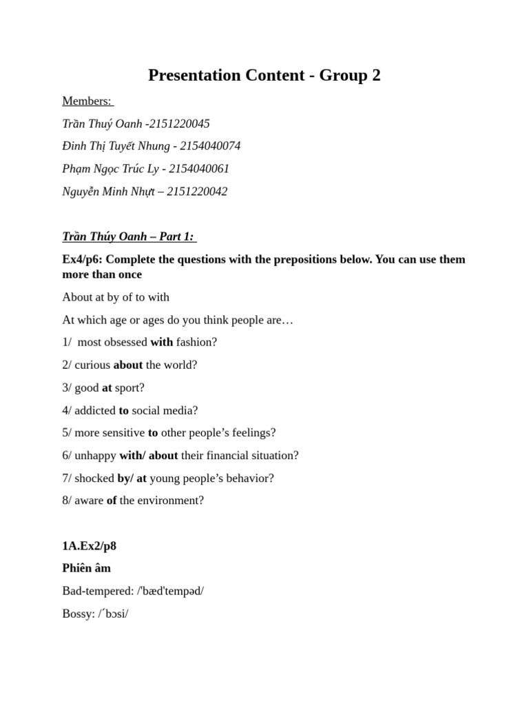 Group 2 Presentation on Key Topics | PDF